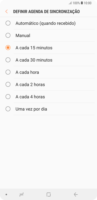Pressione a configuração desejada. Pressione a configuração desejada.