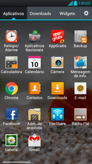 Pressione Aplicativos. Pressione Aplicativos.