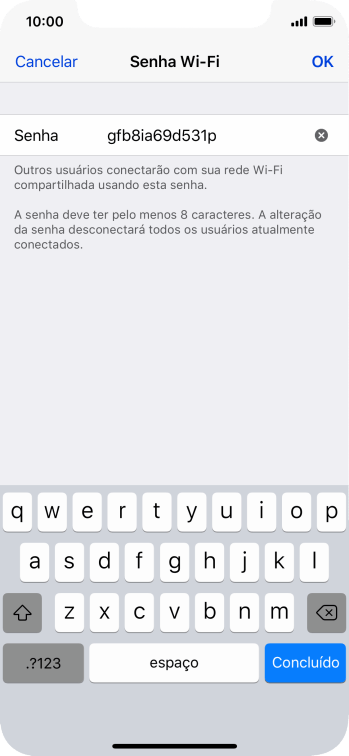 Pressione OK. Pressione OK.