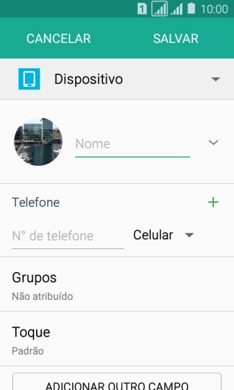 Pressione Nome, e digite o nome desejado. Pressione Nome, e digite o nome desejado.