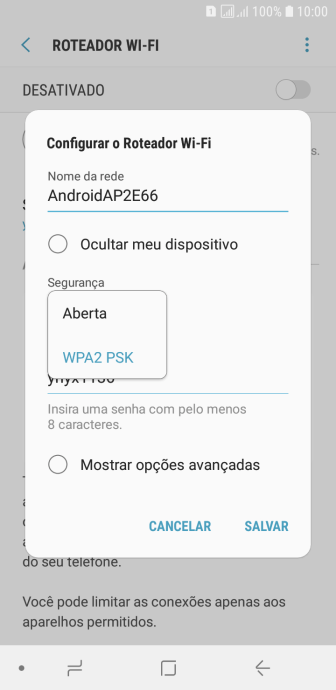 Pressione WPA2 PSK para proteger seu Roteador Wi-Fi com uma senha. Pressione WPA2 PSK para proteger seu Roteador Wi-Fi com uma senha.