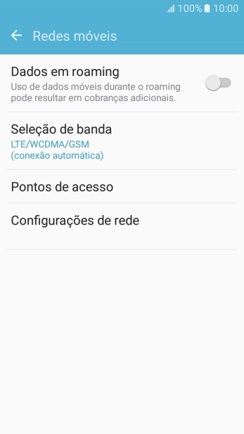 Pressione Pontos de acesso. Pressione Pontos de acesso.