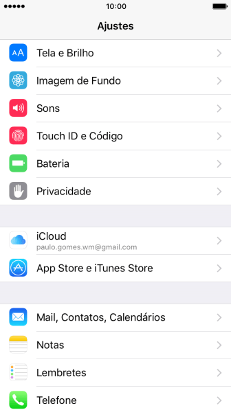 Pressione Touch ID e Código. Pressione Touch ID e Código.