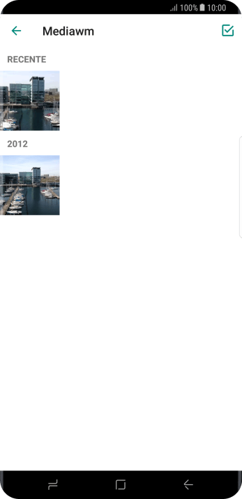 Pressione a foto ou o vídeo desejado. Pressione a foto ou o vídeo desejado.