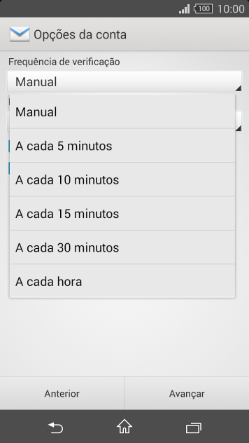Pressione a configuração desejada. Pressione a configuração desejada.