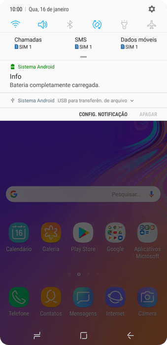 Pressione o ícone de conexão. Pressione o ícone de conexão.