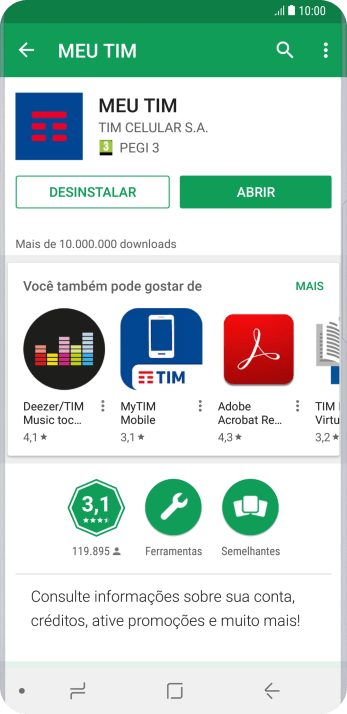 Pressione a tecla de início para finalizar e voltar à tela inicial. Pressione a tecla de início para finalizar e voltar à tela inicial.