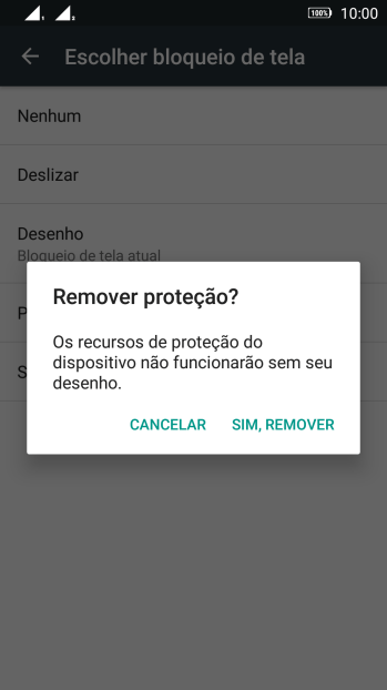 Pressione SIM, REMOVER. Pressione SIM, REMOVER.