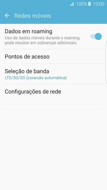 Pressione Configurações de rede. Pressione Configurações de rede.