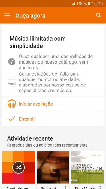 Deslize para a direita a partir do lado esquerdo da tela. Deslize para a direita a partir do lado esquerdo da tela.