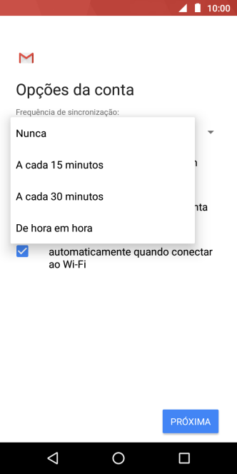 Pressione a configuração desejada. Pressione a configuração desejada.