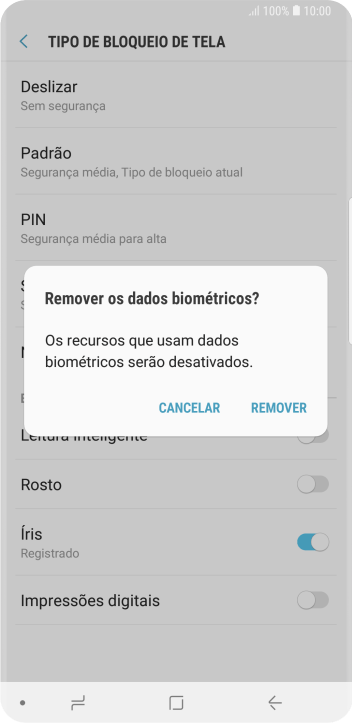 Pressione REMOVER. Pressione REMOVER.