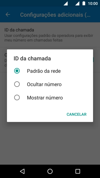 Pressione Mostrar número para ativar a identificação do seu número. Pressione Mostrar número para ativar a identificação do seu número.