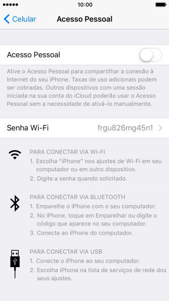 Pressione o indicador para ativar a função. Pressione o indicador para ativar a função.