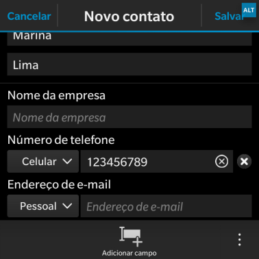 Pressione a lista suspensa ao lado do número de telefone. Pressione a lista suspensa ao lado do número de telefone.