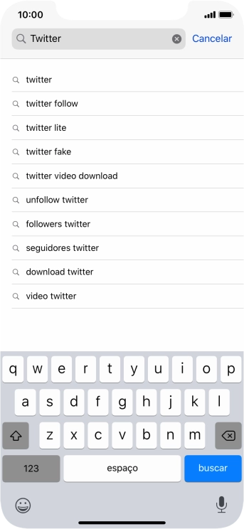 Digite Twitter, e pressione buscar. Digite Twitter, e pressione buscar.