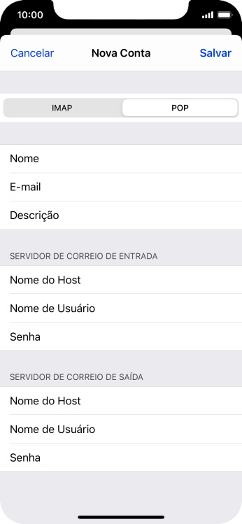 Pressione Salvar. Sua conta de e-mail agora está configurada. Se você quiser selecionar configurações adicionais de servidores de entrada e de saída, você deve seguir os seguintes passos. Pressione Salvar. Sua conta de e-mail agora está configurada. Se você quiser selecionar configurações adicionais de servidores de entrada e de saída, você deve seguir os seguintes passos.
