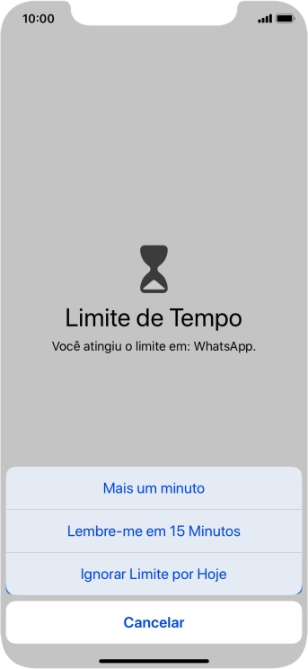 Pressione a configuração desejada. Pressione a configuração desejada.