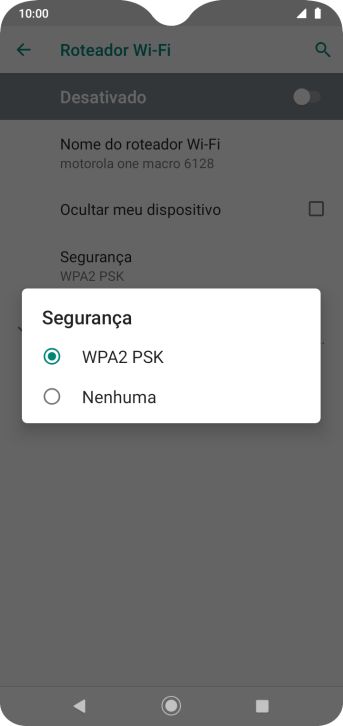 Pressione WPA2 PSK para proteger seu Roteador Wi-Fi com uma senha. Pressione WPA2 PSK para proteger seu Roteador Wi-Fi com uma senha.