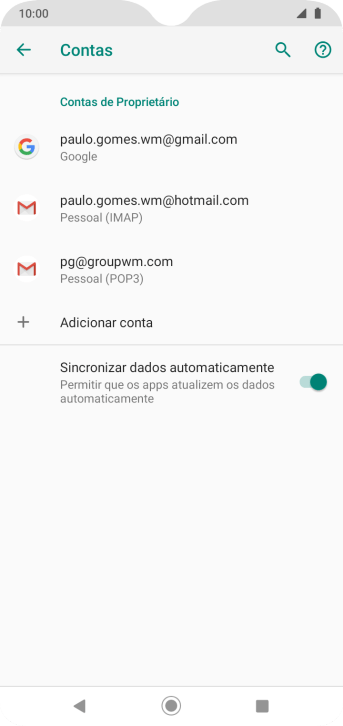 Pressione o indicador ao lado de Pressione o indicador ao lado de