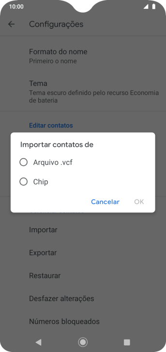 Pressione o nome do chip. Pressione o nome do chip.