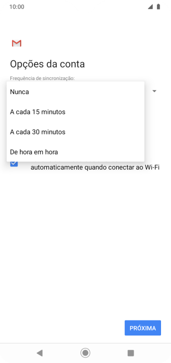 Pressione a configuração desejada. Pressione a configuração desejada.