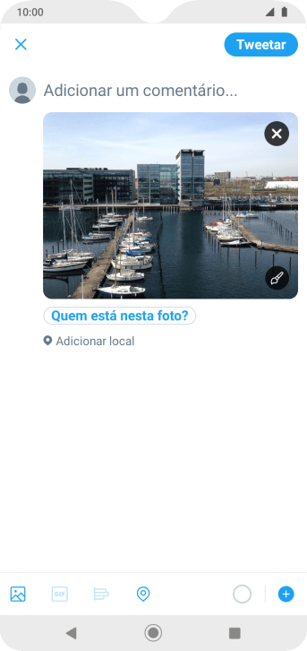 Pressione o campo de escrever, e digite o texto desejado. Pressione o campo de escrever, e digite o texto desejado.