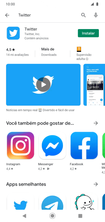 Pressione Twitter. Pressione Twitter.