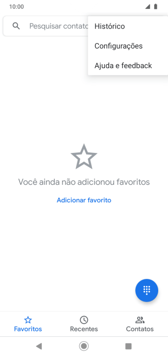 Pressione Configurações. Pressione Configurações.
