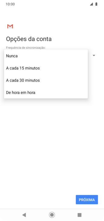 Pressione a configuração desejada. Pressione a configuração desejada.