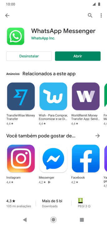 Pressione a tecla de início para voltar à tela inicial. Pressione a tecla de início para voltar à tela inicial.