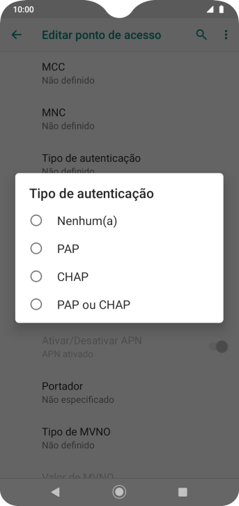 Pressione PAP ou CHAP. Pressione PAP ou CHAP.