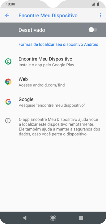 Pressione o indicador para ativar a função. Pressione o indicador para ativar a função.
