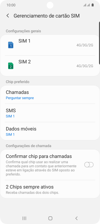 Pressione o chip desejado. Pressione o chip desejado.