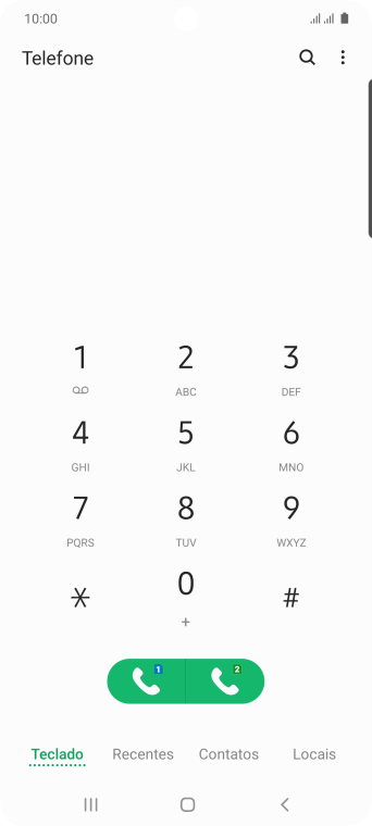 Pressione o ícone de menu. Pressione o ícone de menu.