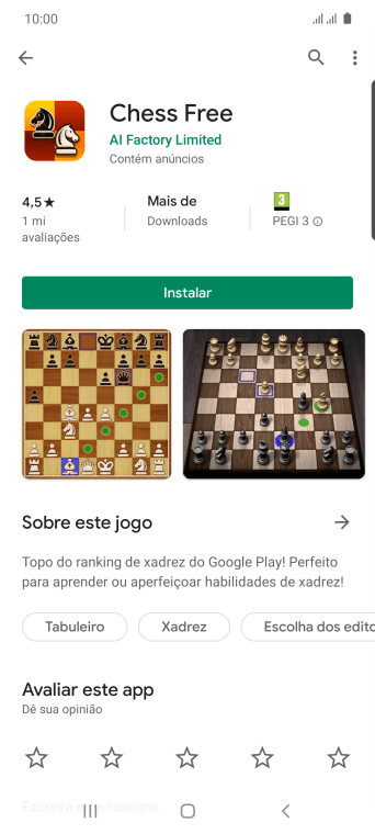 Pressione Instalar, e siga as indicações da tela para instalar o app. Pressione Instalar, e siga as indicações da tela para instalar o app.