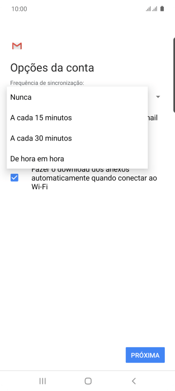 Pressione a configuração desejada. Pressione a configuração desejada.