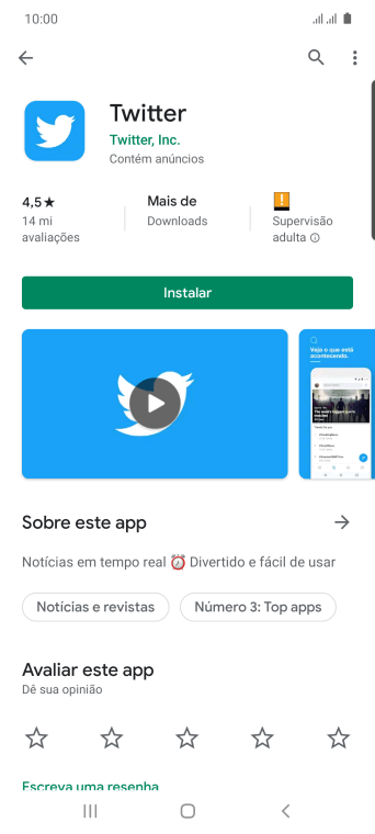Pressione Instalar, e siga as indicações da tela para instalar o app. Pressione Instalar, e siga as indicações da tela para instalar o app.