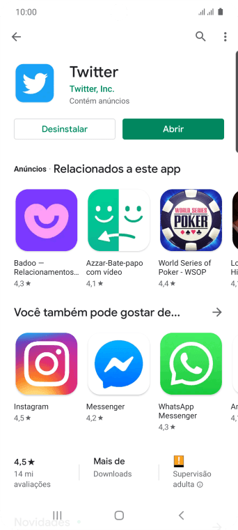 Pressione a tecla de início para finalizar e voltar à tela inicial. Pressione a tecla de início para finalizar e voltar à tela inicial.