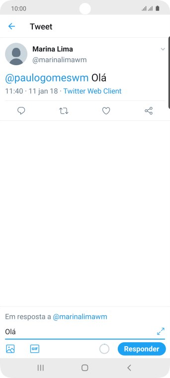 Pressione Responder. Pressione Responder.