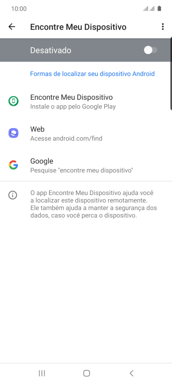 Pressione o indicador para ativar a função. Pressione o indicador para ativar a função.