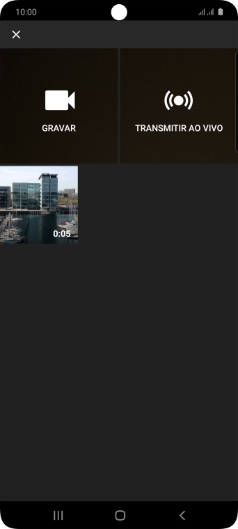 Pressione o vídeo desejado. Pressione o vídeo desejado.