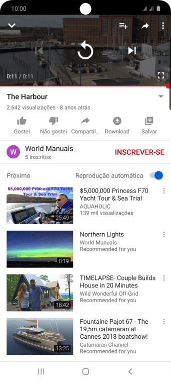 Pressione a tecla de início para finalizar e voltar à tela inicial. Pressione a tecla de início para finalizar e voltar à tela inicial.