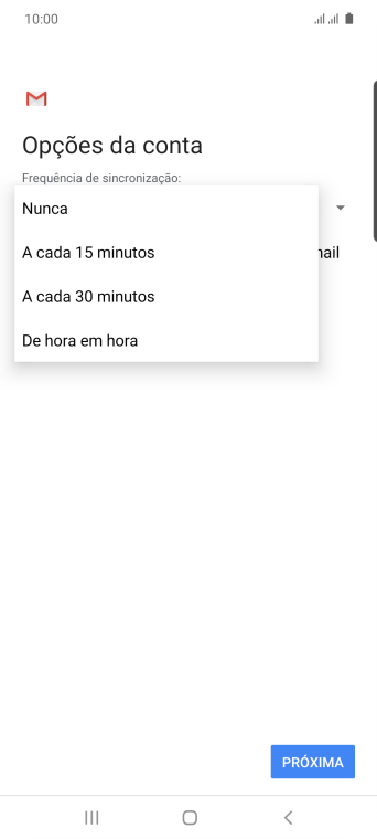 Pressione a configuração desejada. Pressione a configuração desejada.