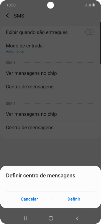 Se você é cliente TIM com DDD 11, 12, 13, 14, 15, 16, 17, 18 ou 19, deve inserir +551181138200 e pressionar Definir. Se você é cliente TIM com DDD 11, 12, 13, 14, 15, 16, 17, 18 ou 19, deve inserir +551181138200 e pressionar Definir.