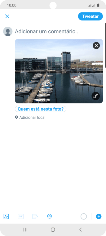 Pressione o campo de escrever, e digite o texto desejado. Pressione o campo de escrever, e digite o texto desejado.