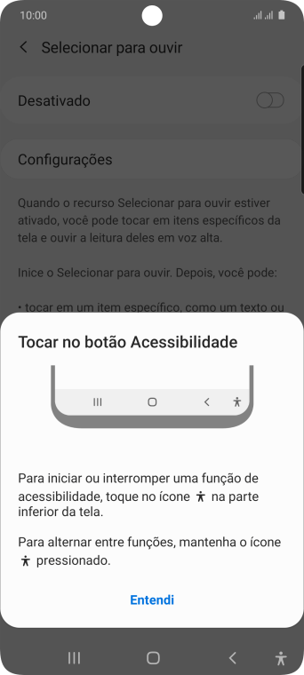 Pressione a tecla de voltar duas vezes. Pressione a tecla de voltar duas vezes.
