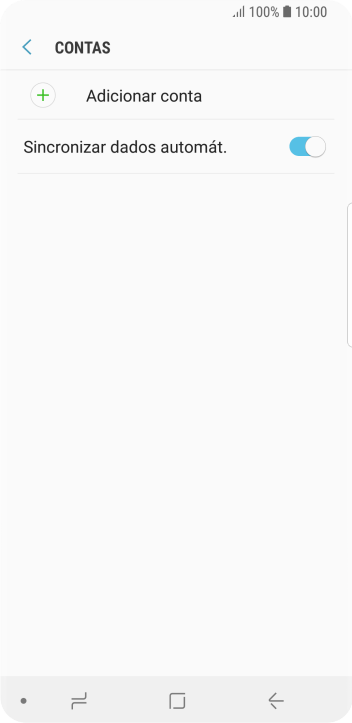 Pressione Adicionar conta. Pressione Adicionar conta.