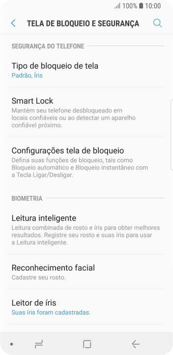 Pressione Tipo de bloqueio de tela, e insira o código de bloqueio extra que você criou anteriormente. Pressione Tipo de bloqueio de tela, e insira o código de bloqueio extra que você criou anteriormente.