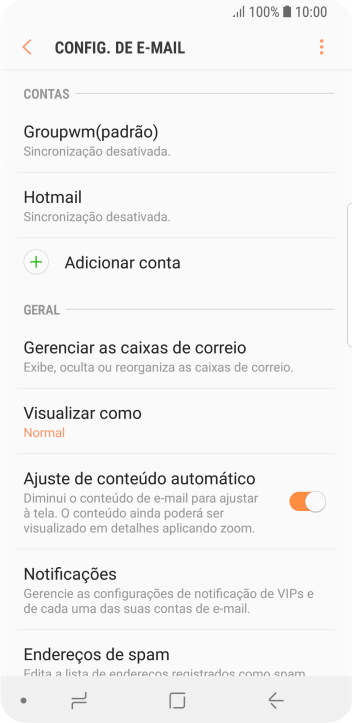 Pressione Notificações. Pressione Notificações.
